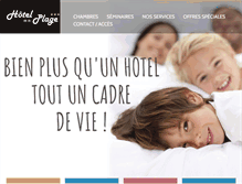 Tablet Screenshot of hotelarcachon.com